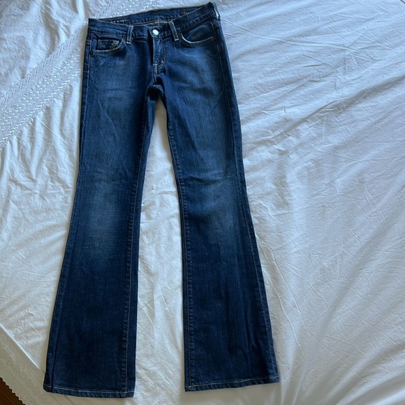 Citizen Of Humanity low waist flair jeans, size 27 - Picture 3 of 16